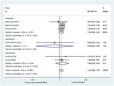 Efficacy and Safety of Non-Steroidal Mineralocorticoid Receptor Antagonists in Patients With Chronic Kidney Disease and Type 2 Diabetes: A Systematic Review Incorporating an Indirect Comparisons Meta-Analysis